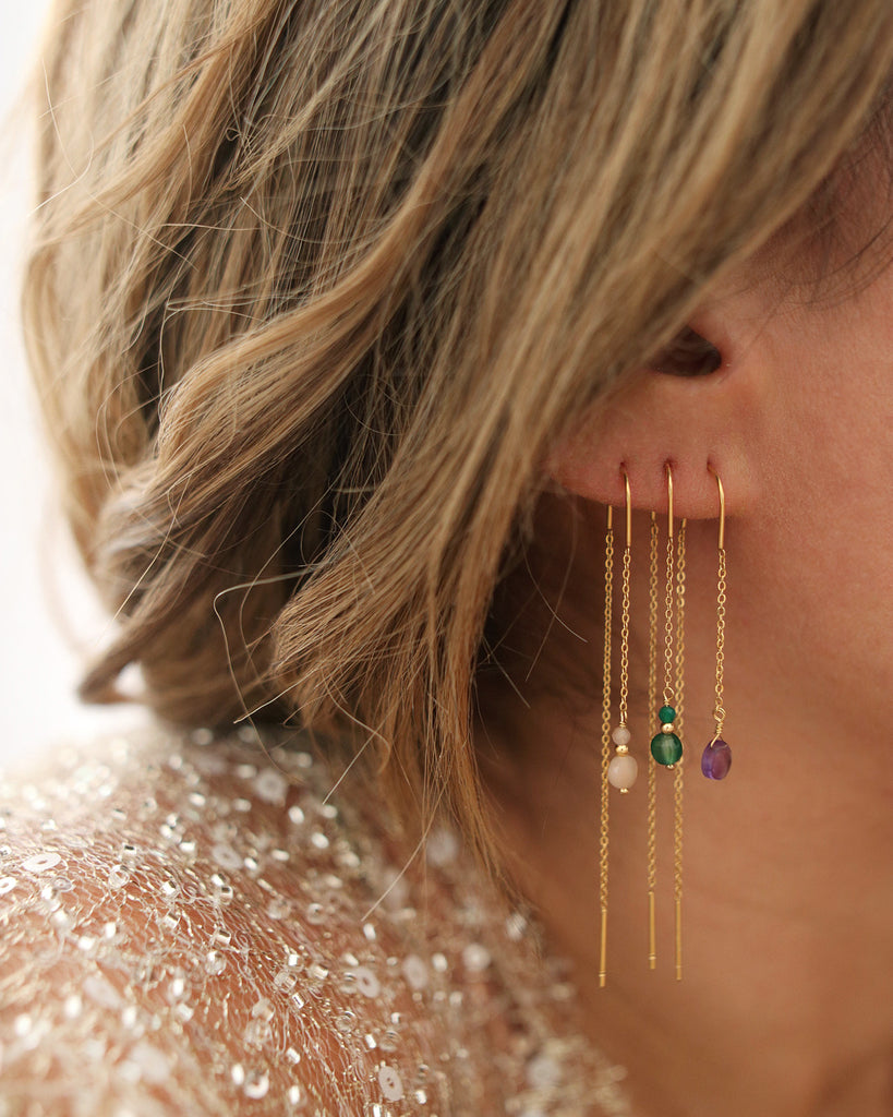 Boucles d'oreilles chaine MALIA