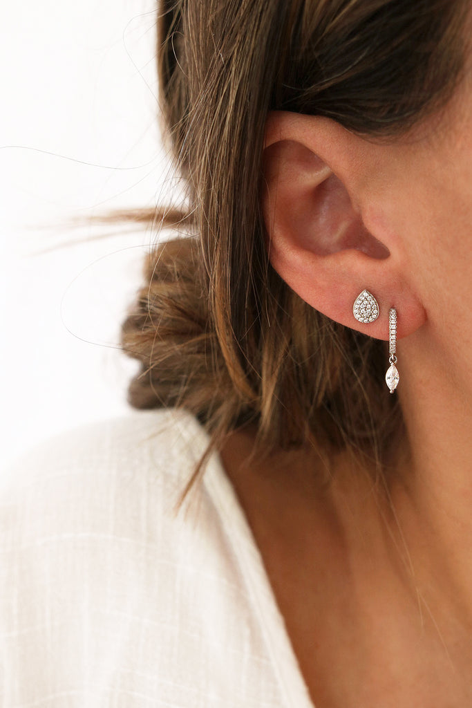 Puces d'oreilles JULIA - argent