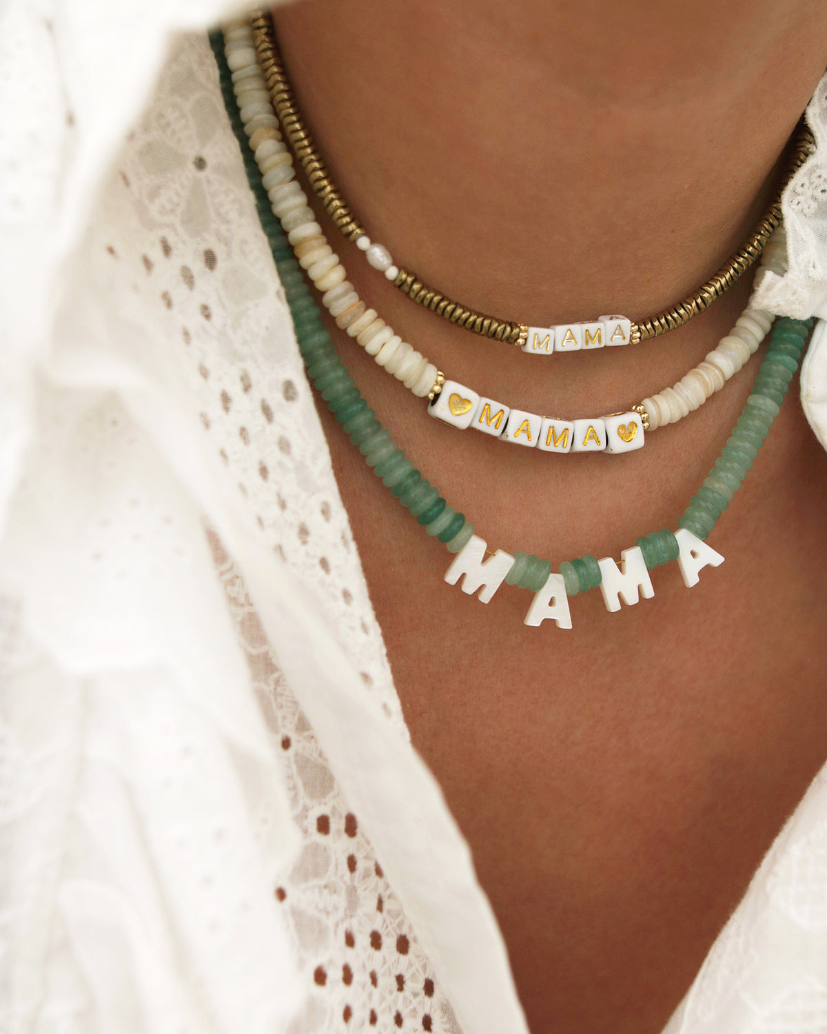 Collier LUMINEUX vert