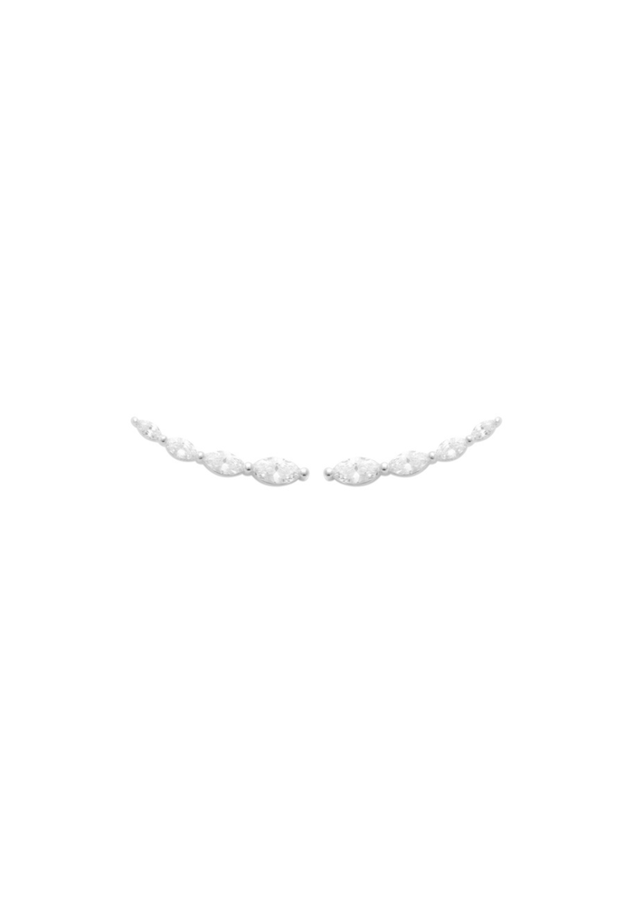 Barrettes d'oreilles AMBRE - argent
