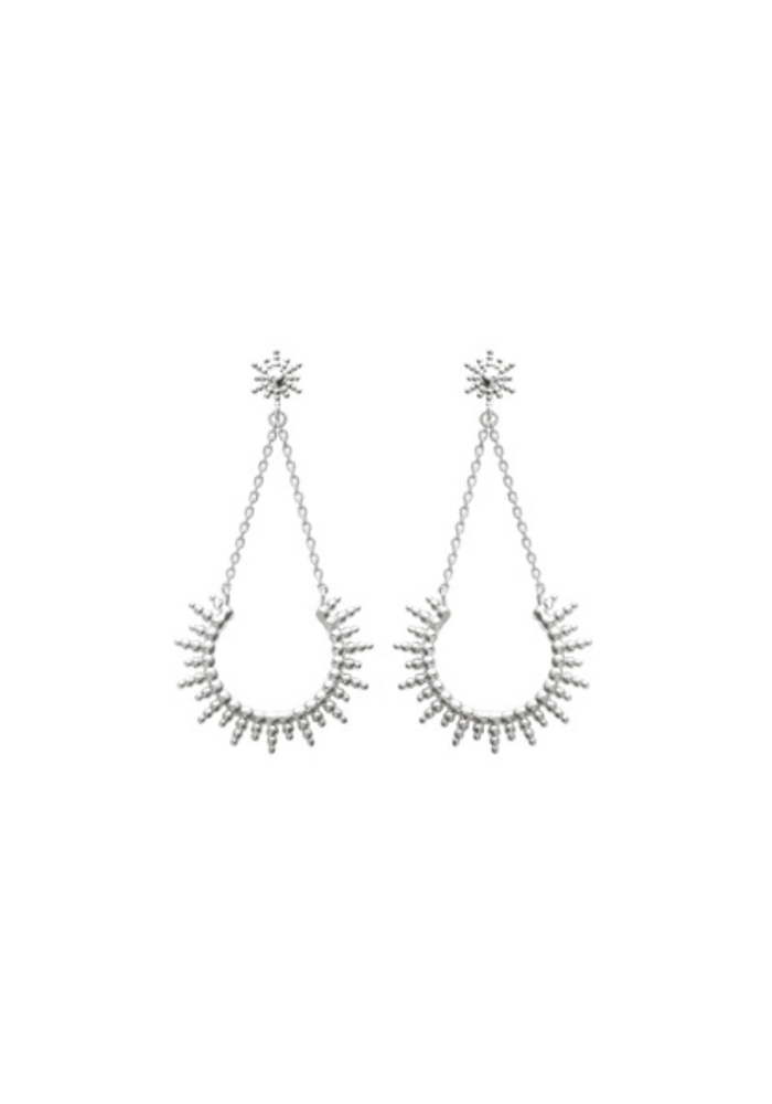 Boucles d'oreilles GAIA - argent
