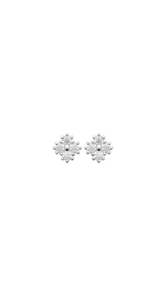 Puces d'oreilles LOUISA - argent