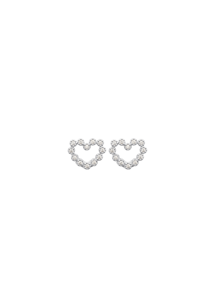 Puces d'oreilles LOVE - argent