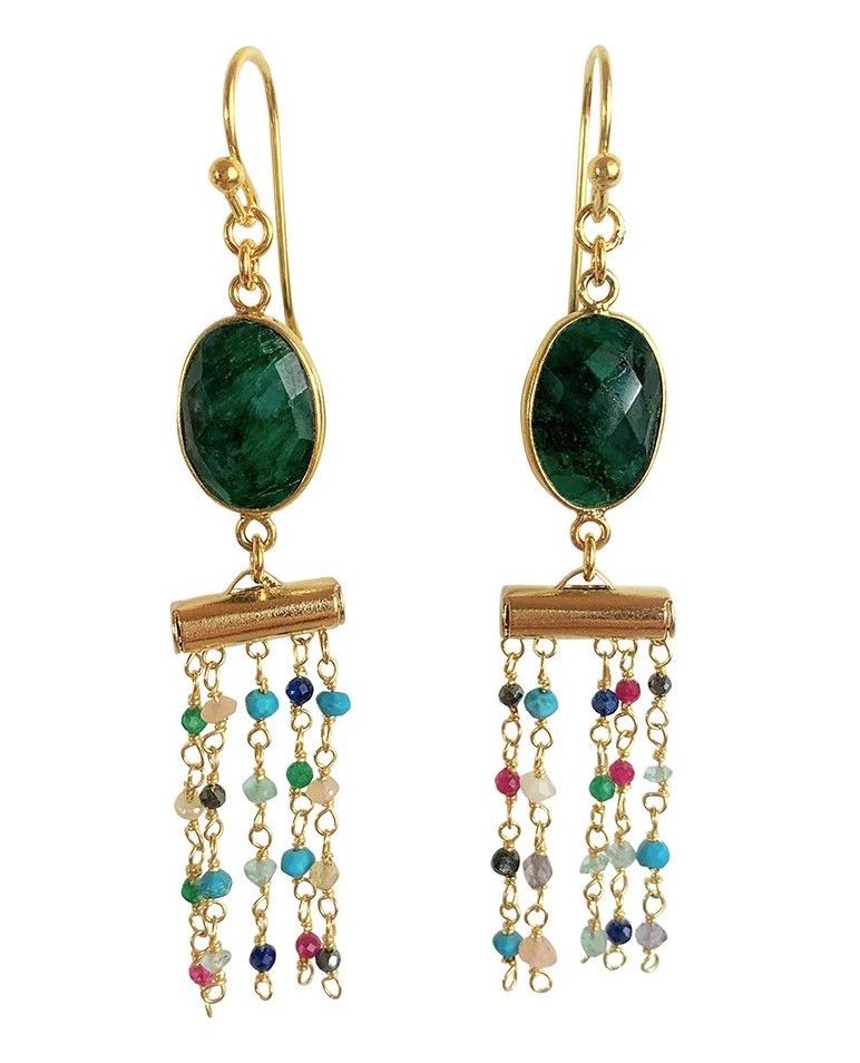 MATTANGI MUDRA earrings - Sillimanite
