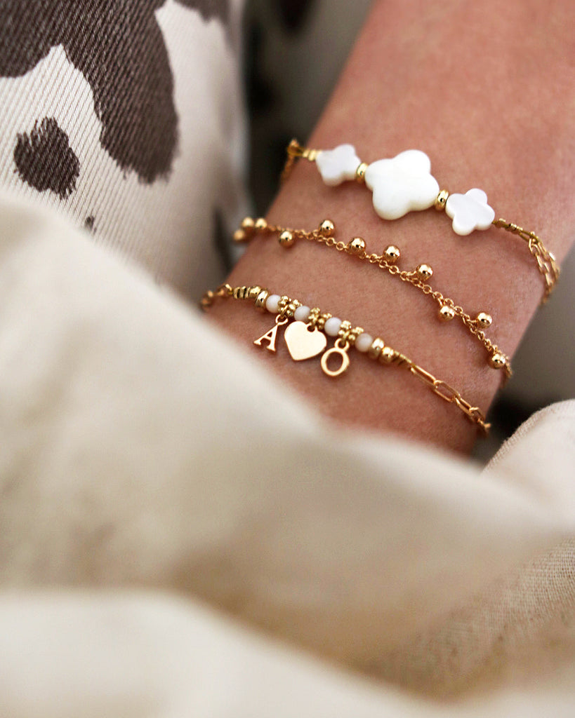 Bracelet MON COEUR INITIALE Enlacé