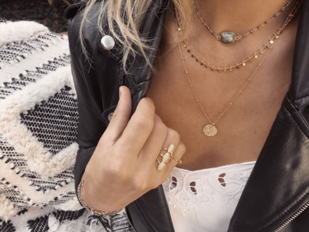 Choker ANJALI MUDRA labradorite