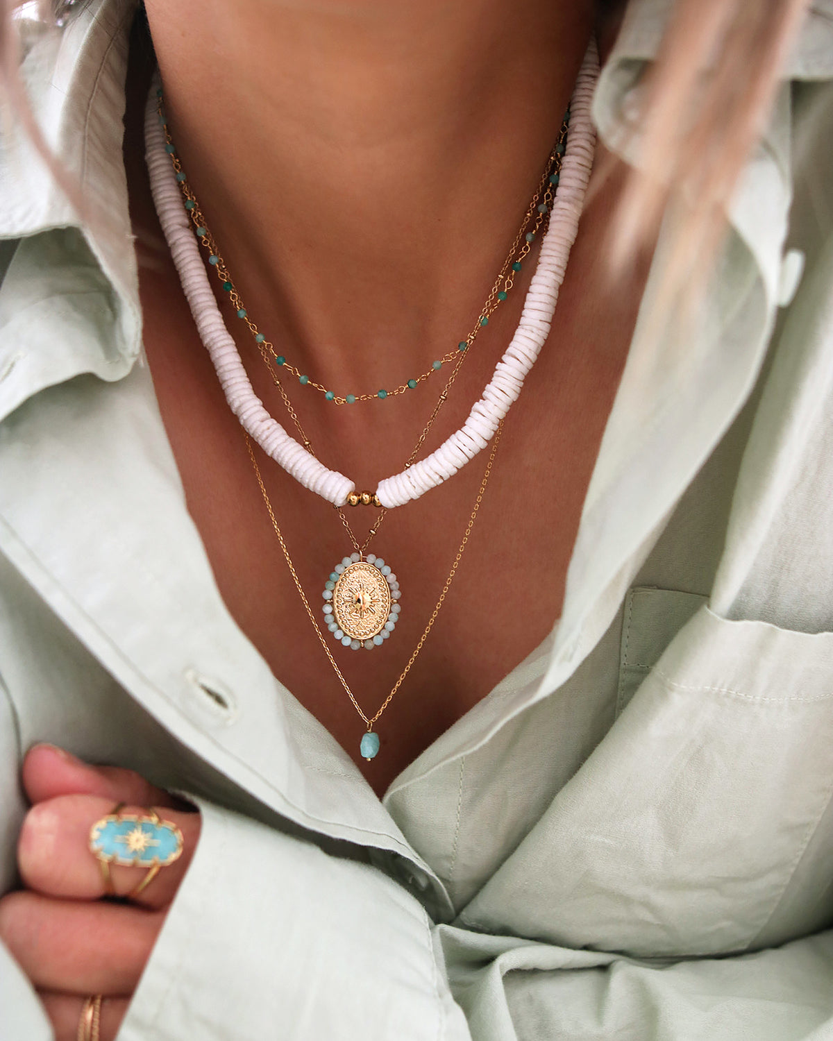 AYO Necklace - Amazonite