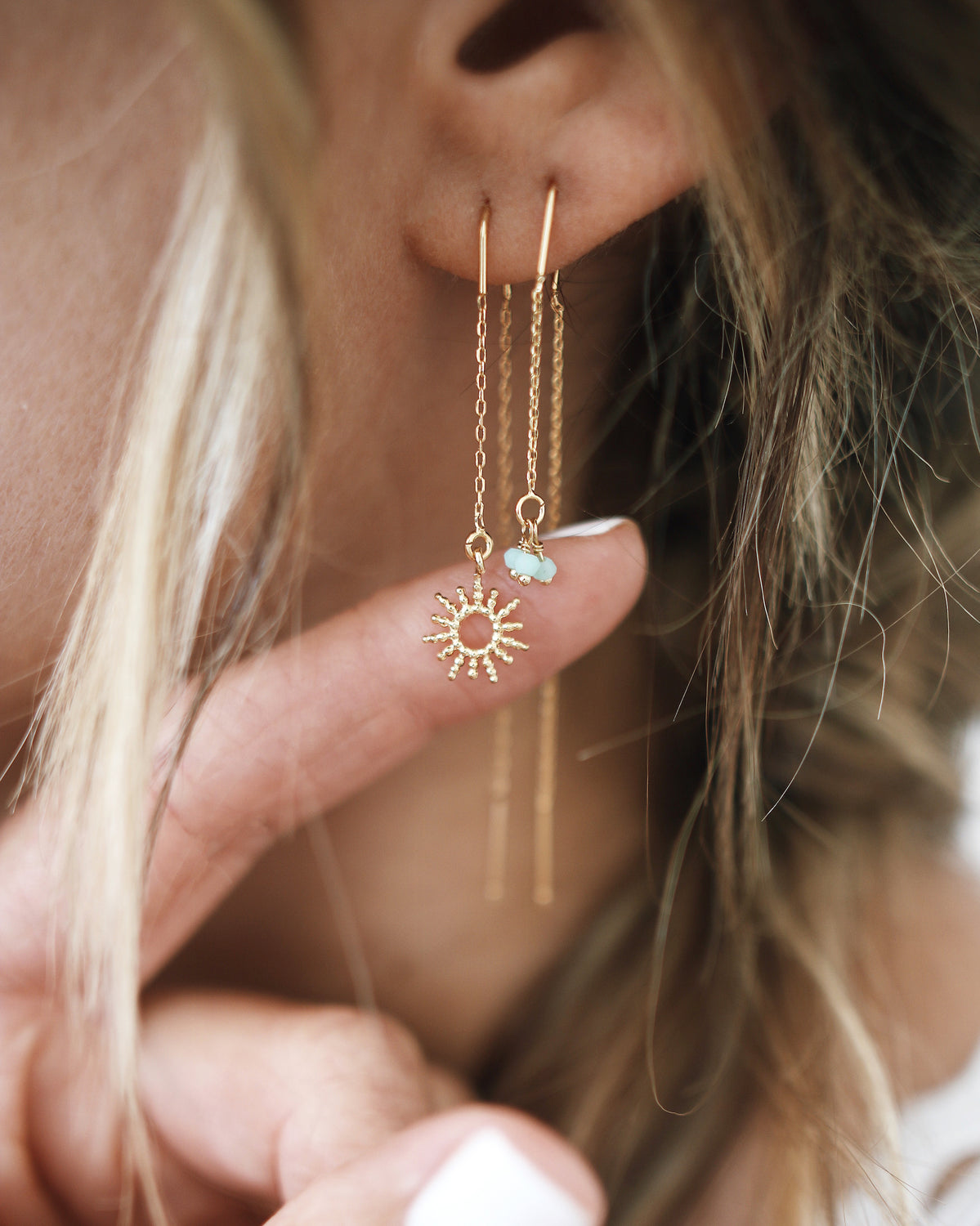 Boucles d'oreilles chaine SOL