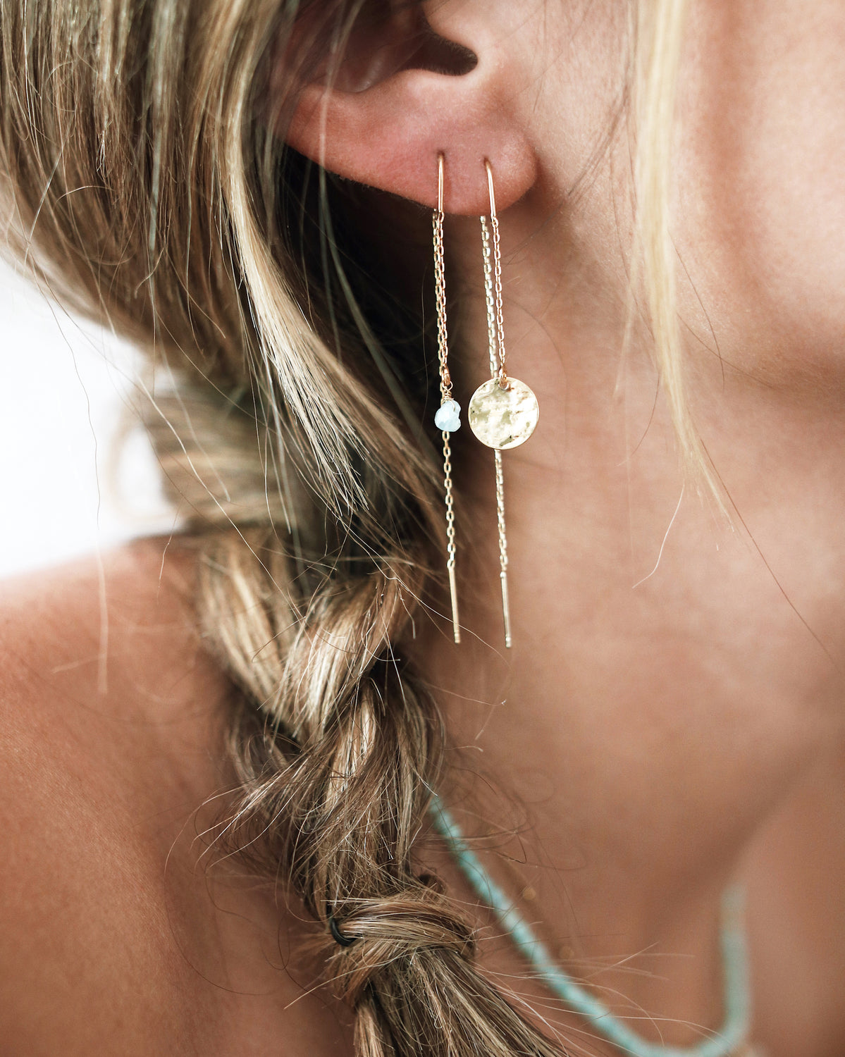 Amazonite Malia chain earrings