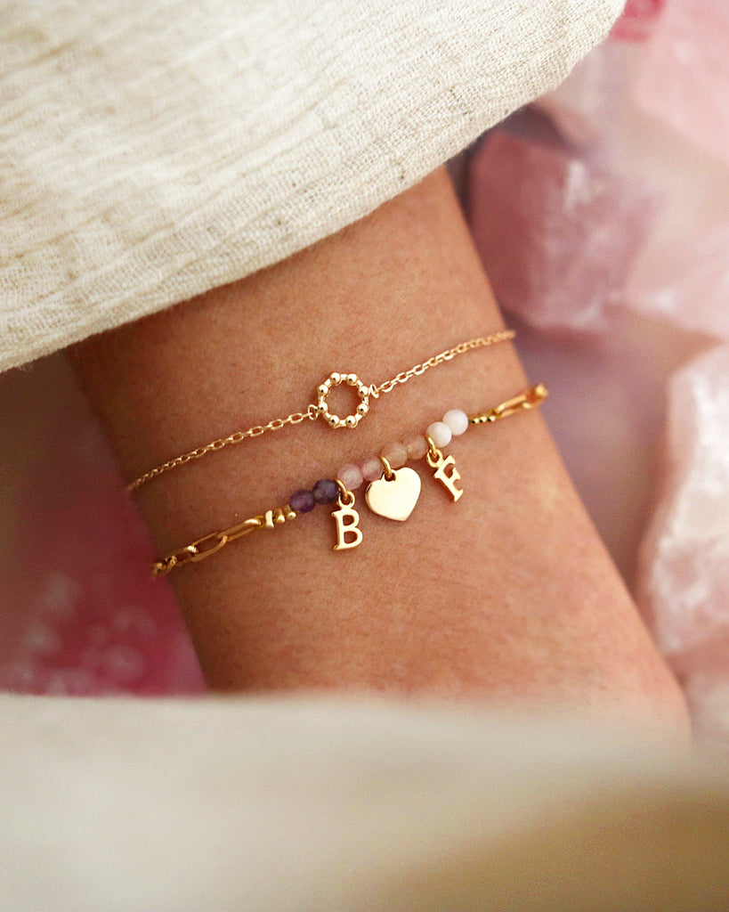 Bracelet MON COEUR INITIALE Enlacé