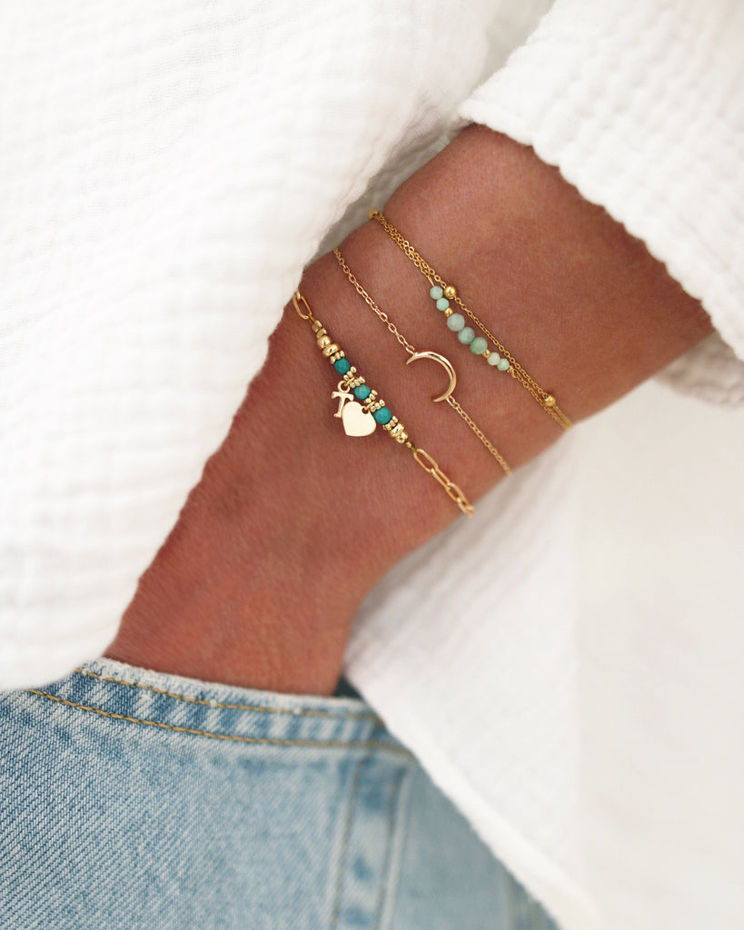 Bracelet MON COEUR INITIALE Enlacé