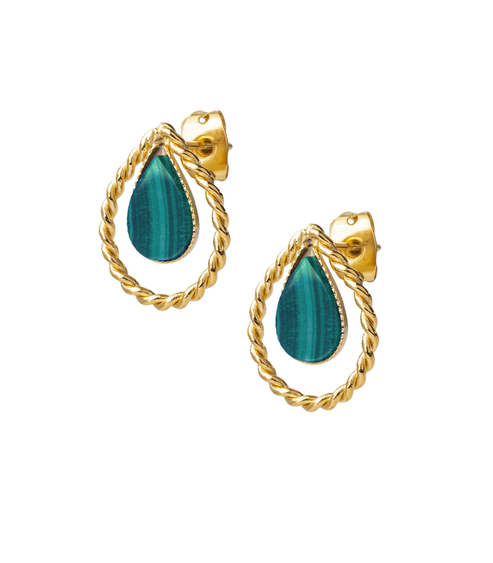Boucles d'oreilles GOUTTES TORSADÉES