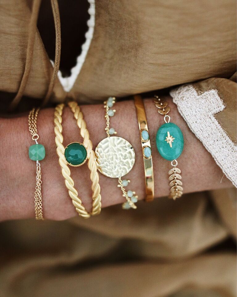 Fine bangle 2 STONES