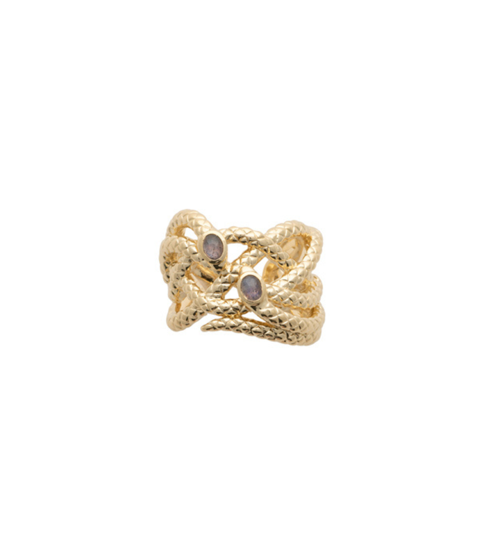 Bague SERPENTINE 2 pierres