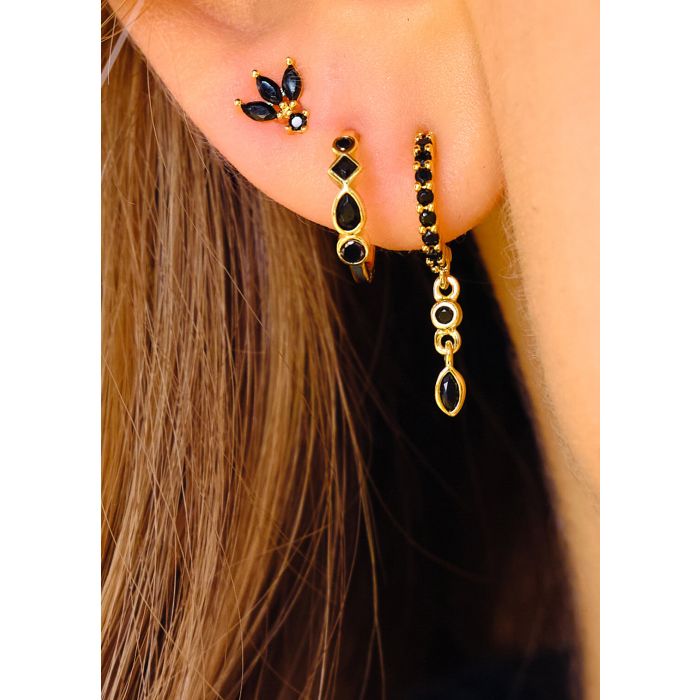 Boucles d'oreilles BLACK KOBE