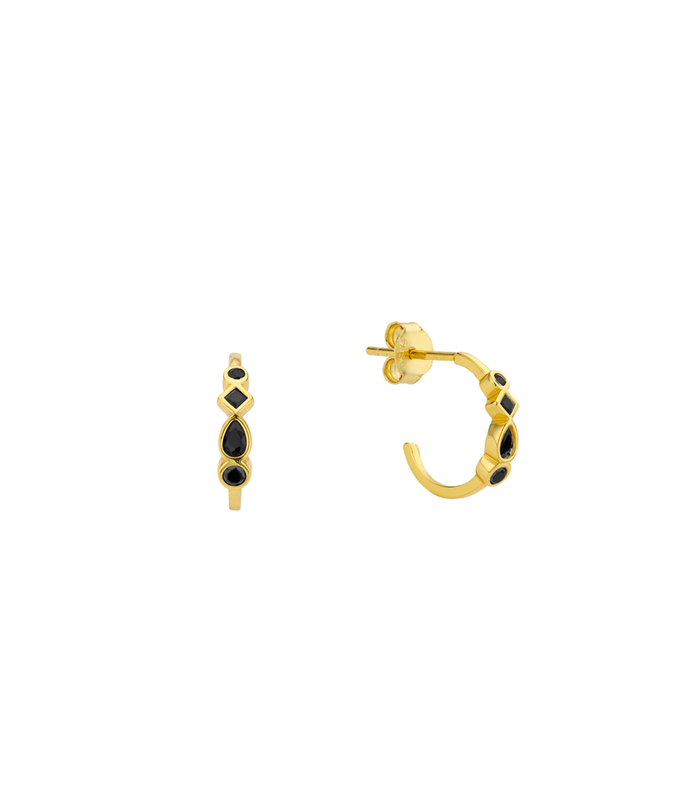 Boucles d'oreilles BLACK KOBE