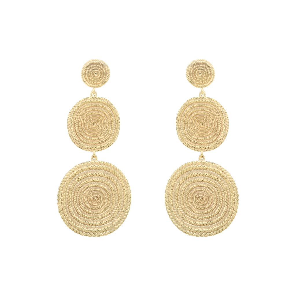 Boucles d'oreilles DEMETER triple