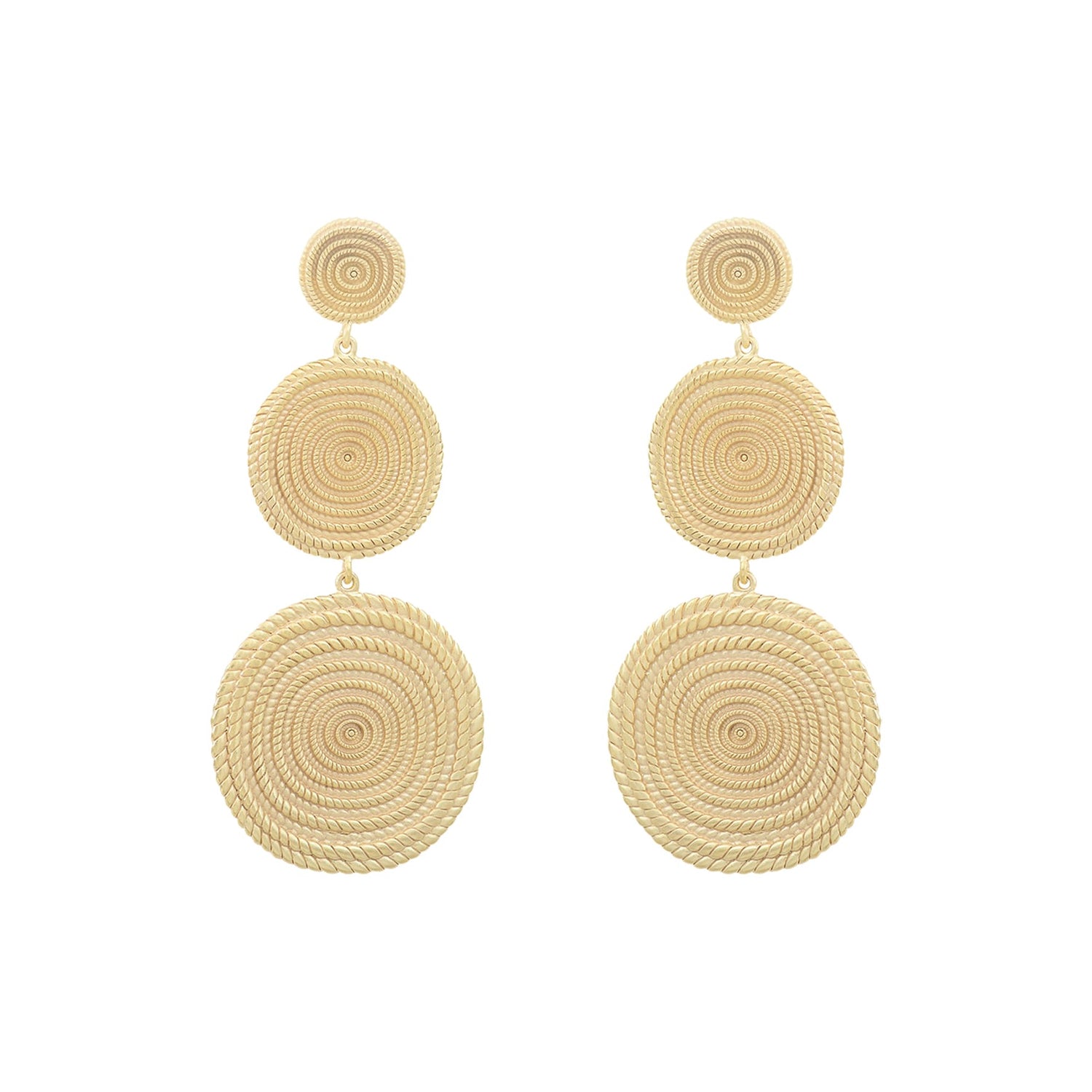 Boucles d'oreilles DEMETER triple