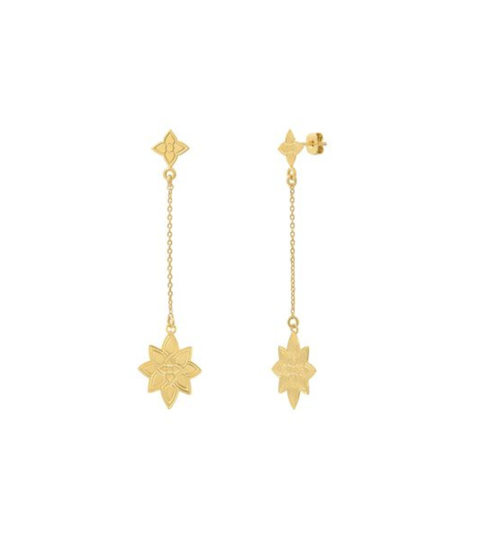 Boucles d'oreilles FLOCON pendantes