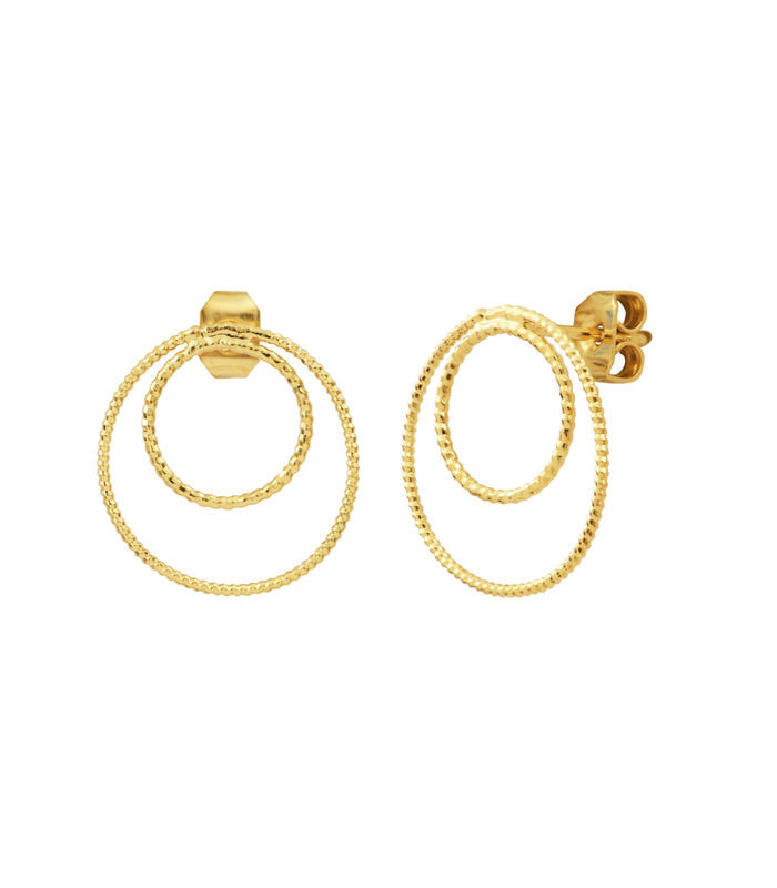 Boucles d'oreilles MINI JANE 2 cercles