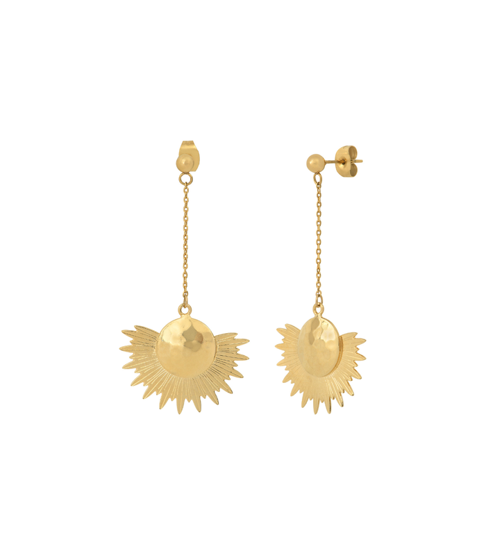 Boucles d'oreilles SUN chaine