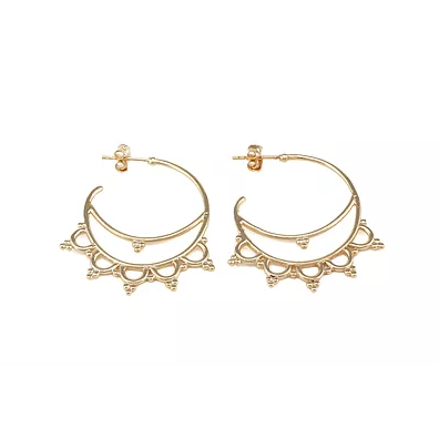 Boucles d'oreilles Créoles BOUCLÉES 30 mm Luj - My Fashion Lab