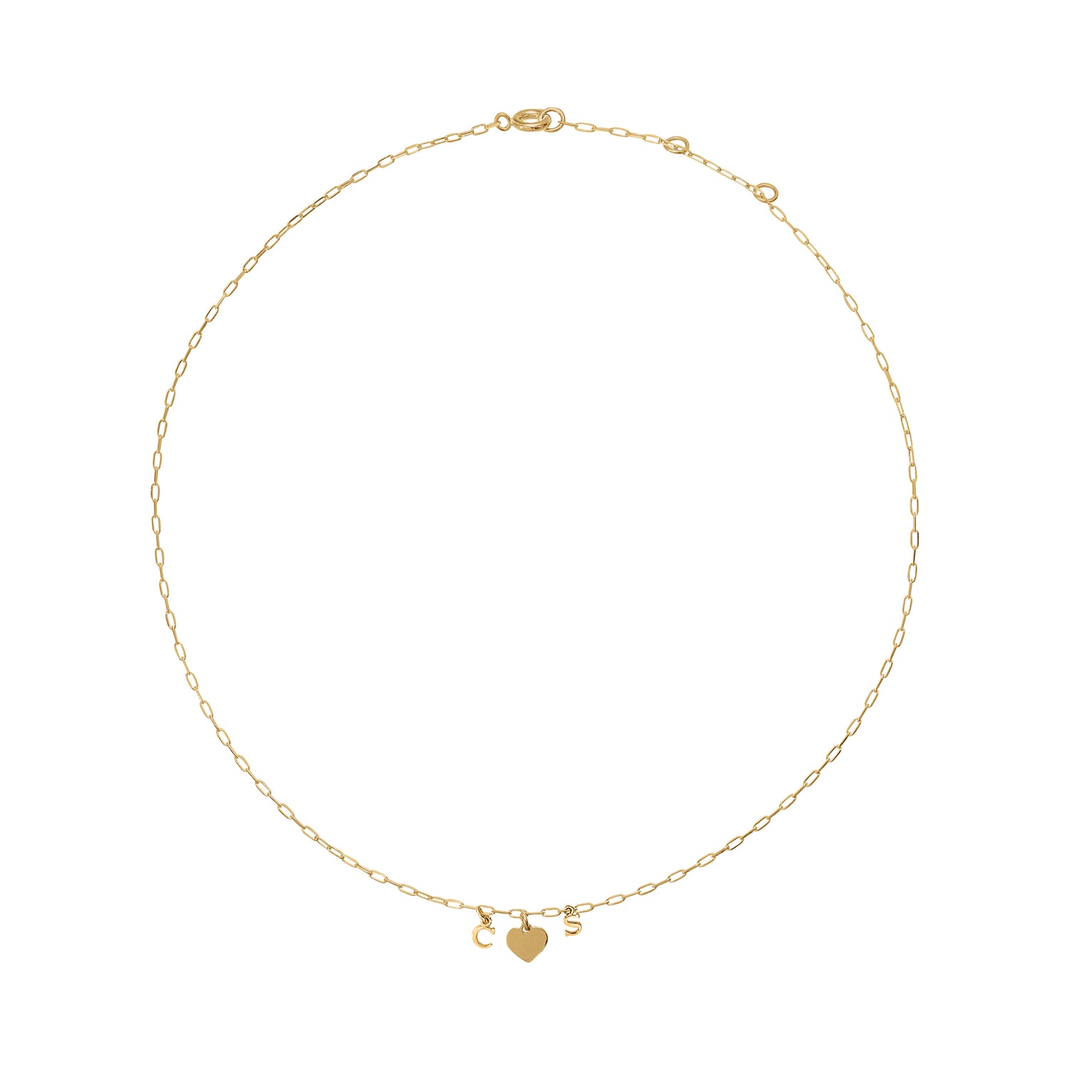 Collier MON COEUR initiale