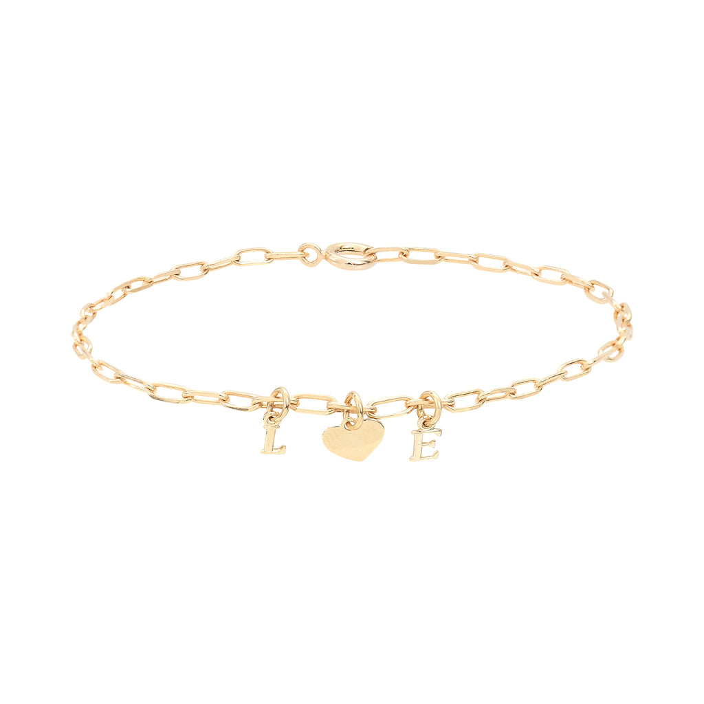 Bracelet MON COEUR initiale