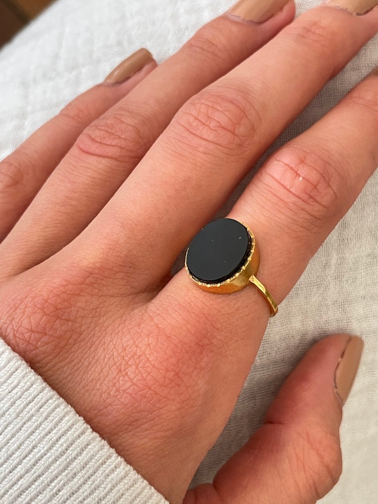 ANDREA onyx ring