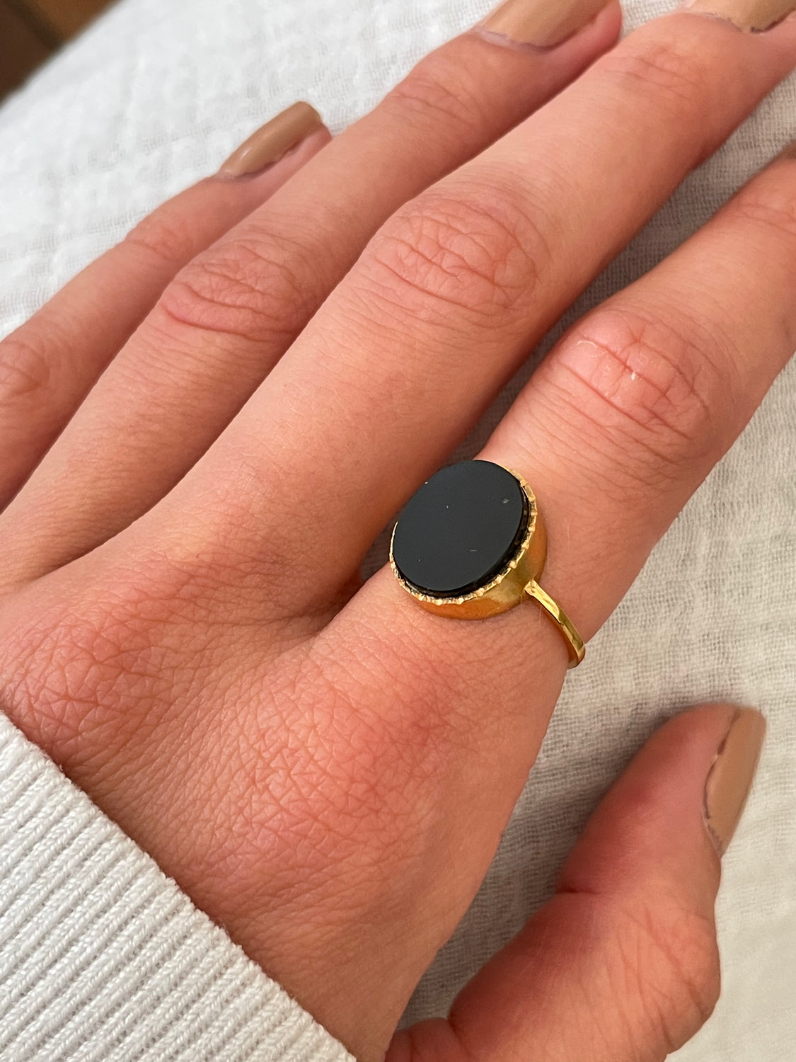 ANDREA onyx ring