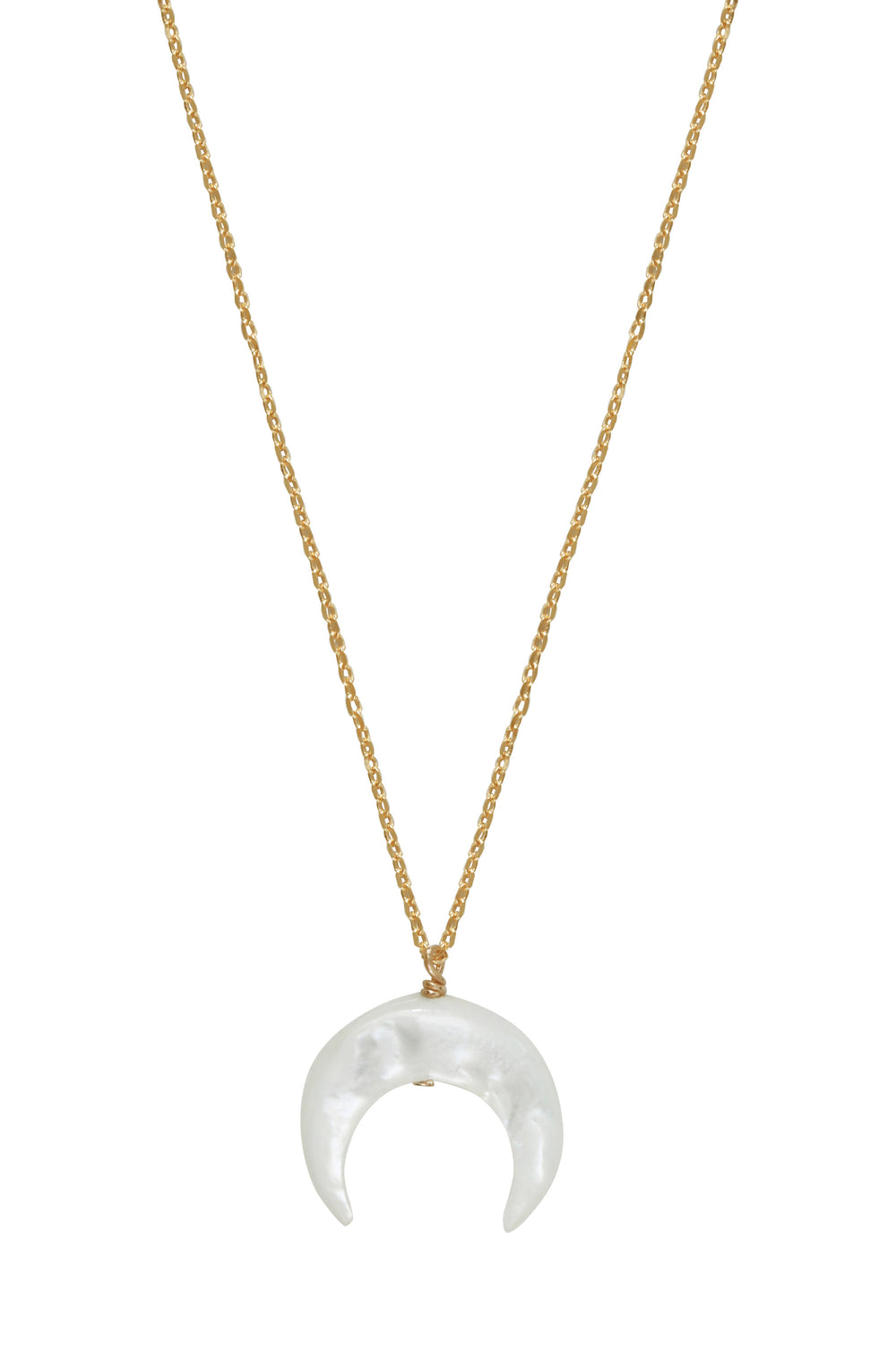 Collier Sautoir LUNE BLANCHE - 60 cm LABELLE collection - My Fashion Lab