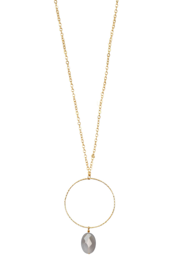 RETRO DIAMS white long necklace