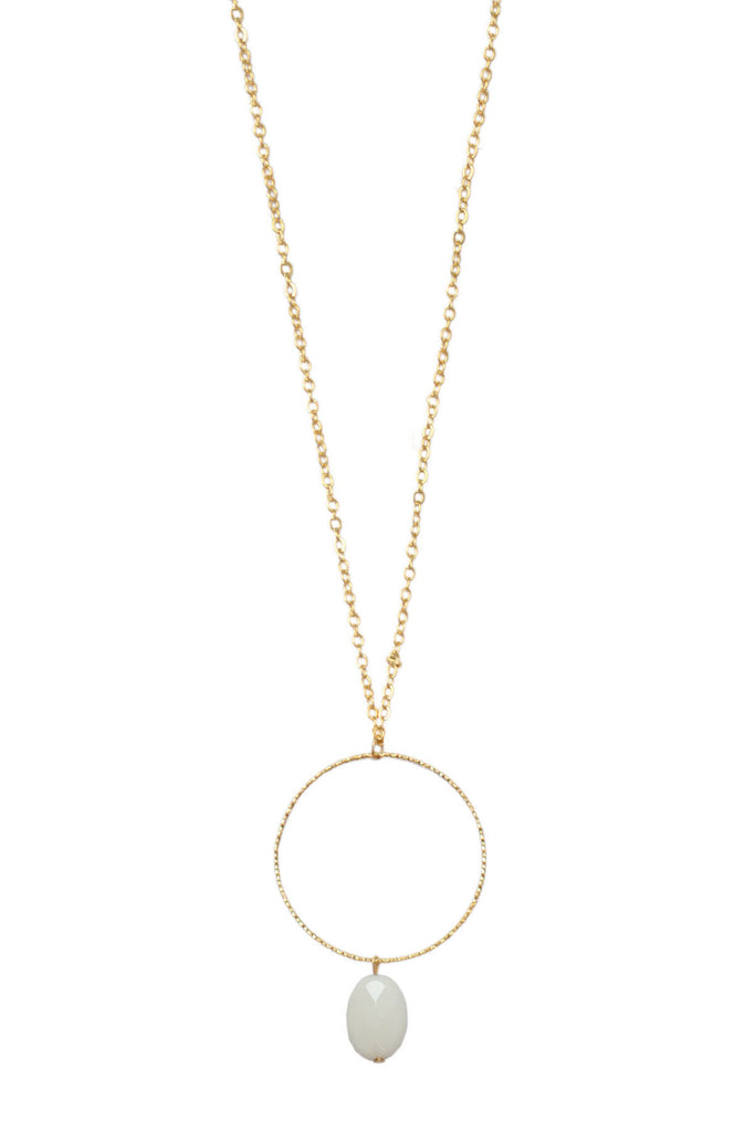 RETRO DIAMS white long necklace