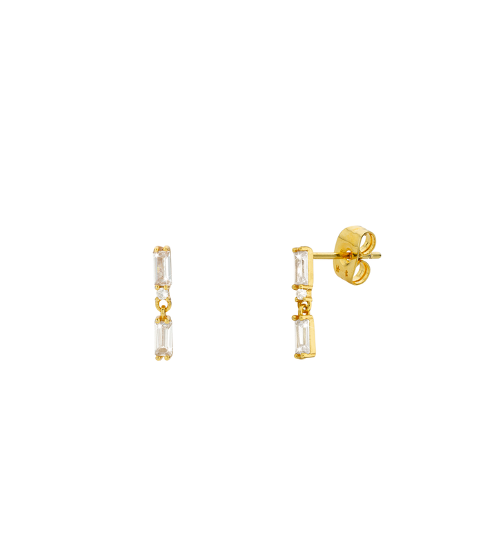 Boucles d'oreilles TWICE BAGUETTE