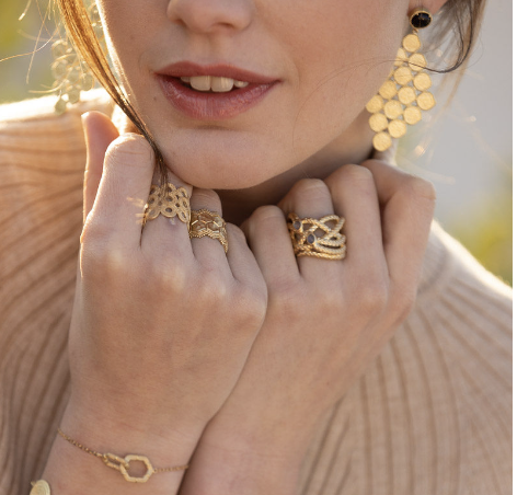 Bague SERPENTINE 2 pierres
