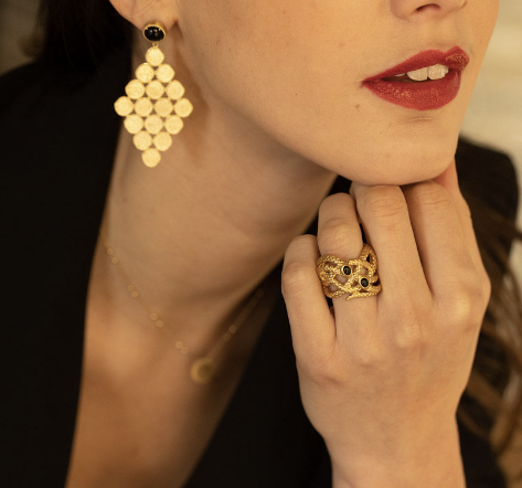 Bague SERPENTINE 2 pierres