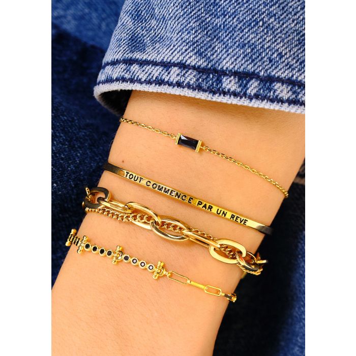Bracelet BLACK BAGUETTE