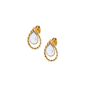 Boucles d'oreilles GOUTTES TORSADÉES