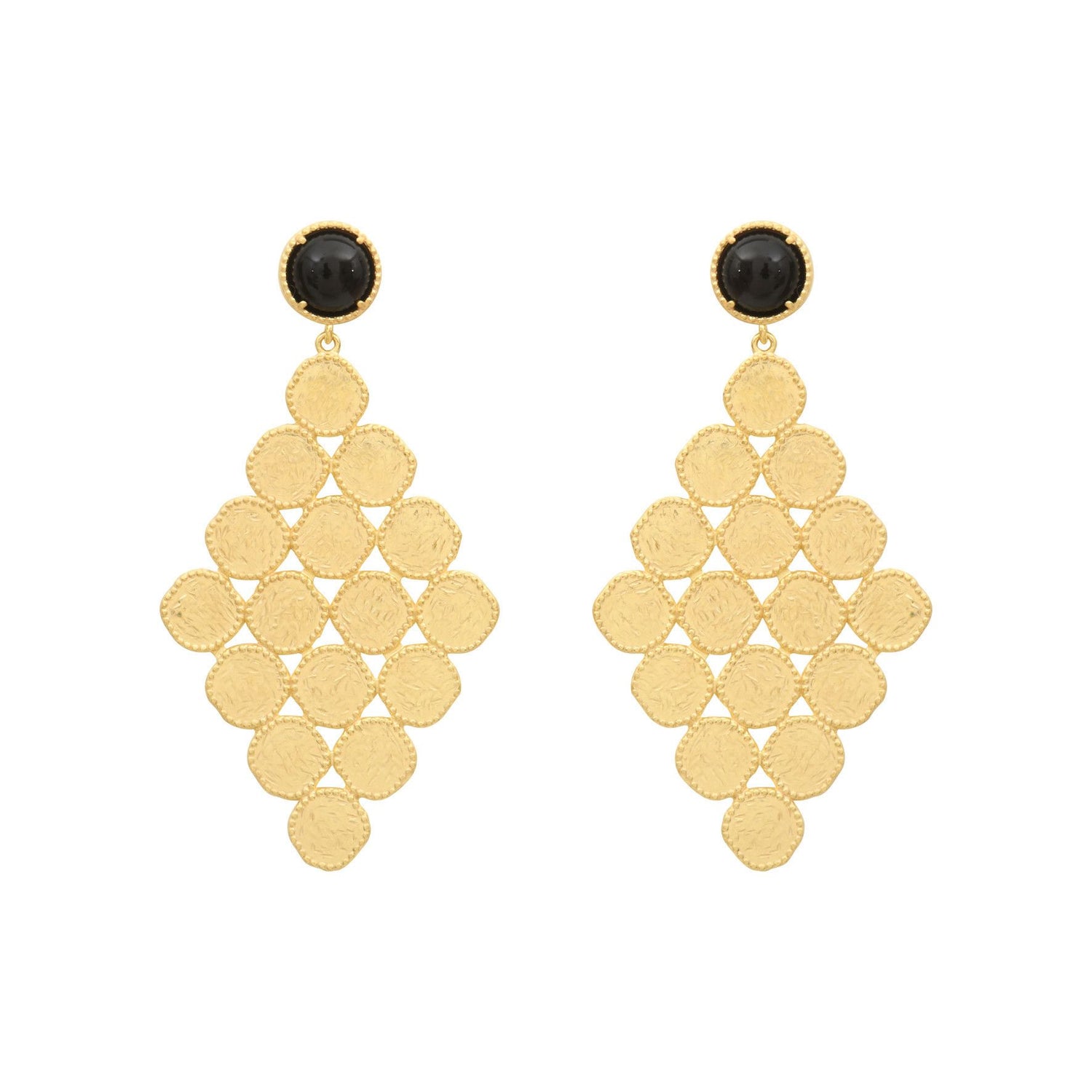 MAIA green agate earrings