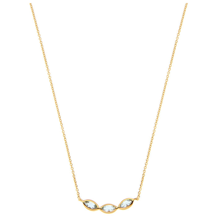 KIRA necklace - Blue topaz