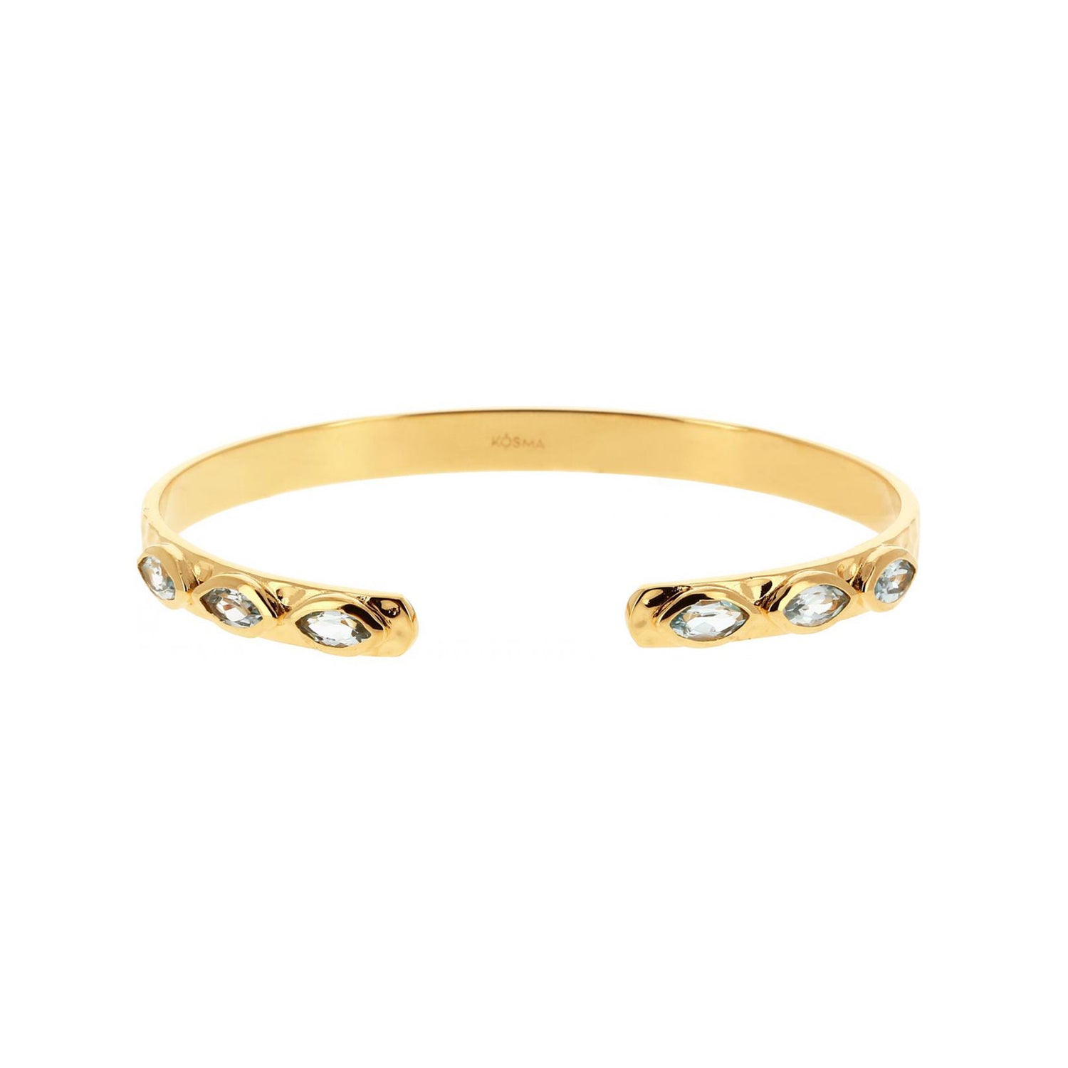 KIRA Bangle - Blue Topaz