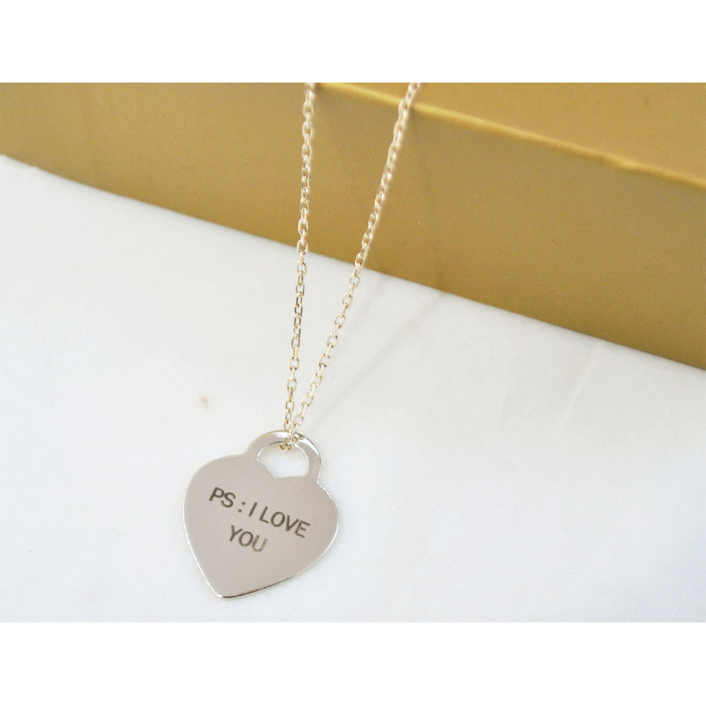 Collier personnalisable GUSTAVE - médaille coeur
