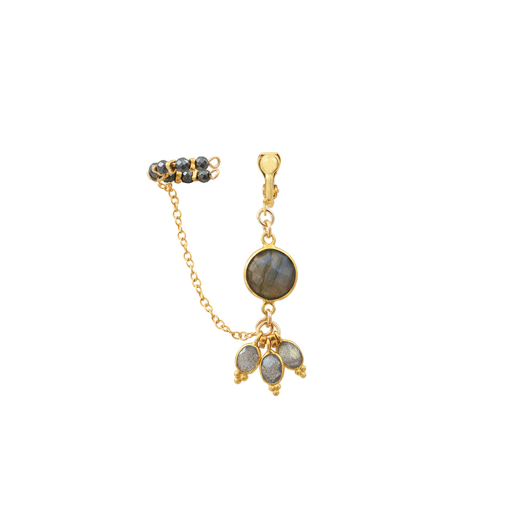 BANGALORE single earring - Labradorite