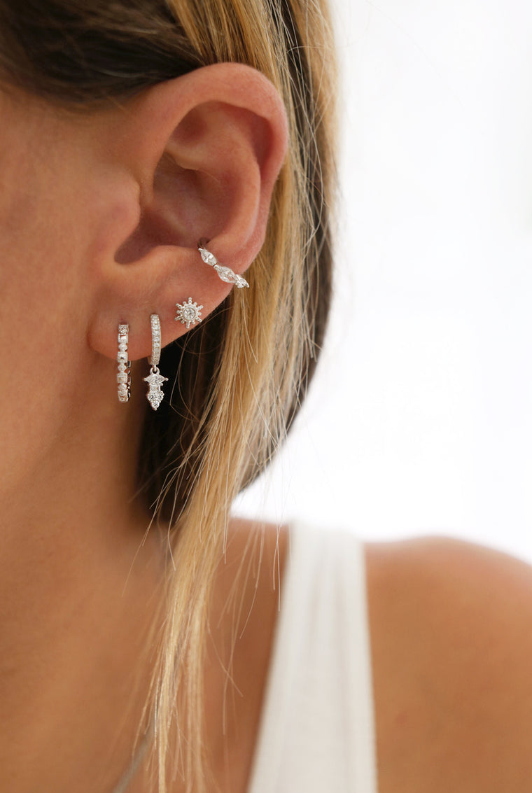 Mini-créoles ALICE - argent