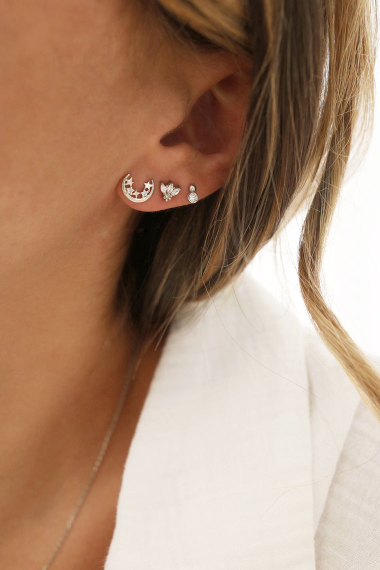 Puces d'oreilles AXELLE - argent