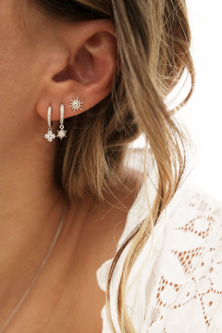 Mini-créoles ZAHRA - argent