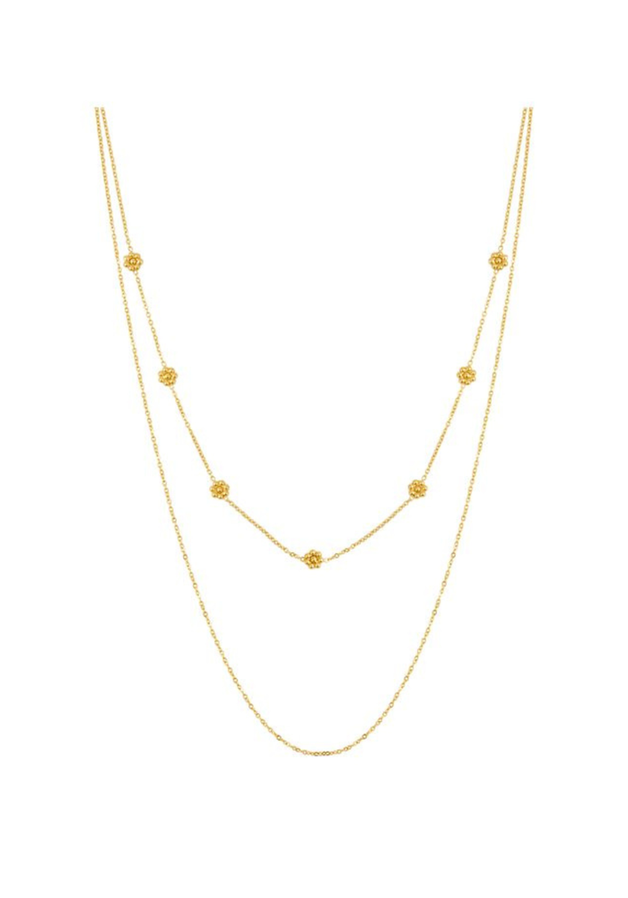 Collier double BLOSSOM