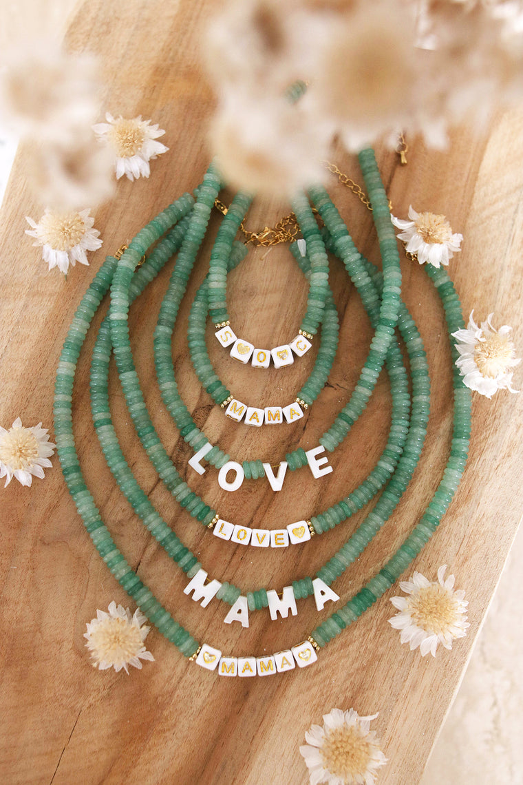 Collier LUMINEUX vert
