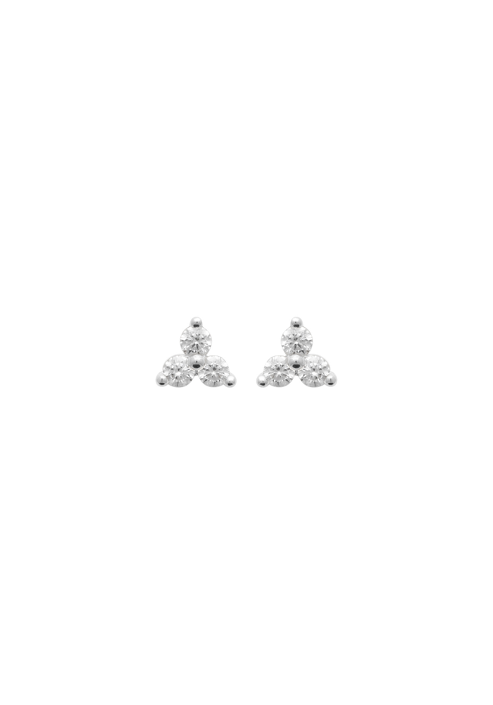 Puces d'oreilles AMBRE - argent