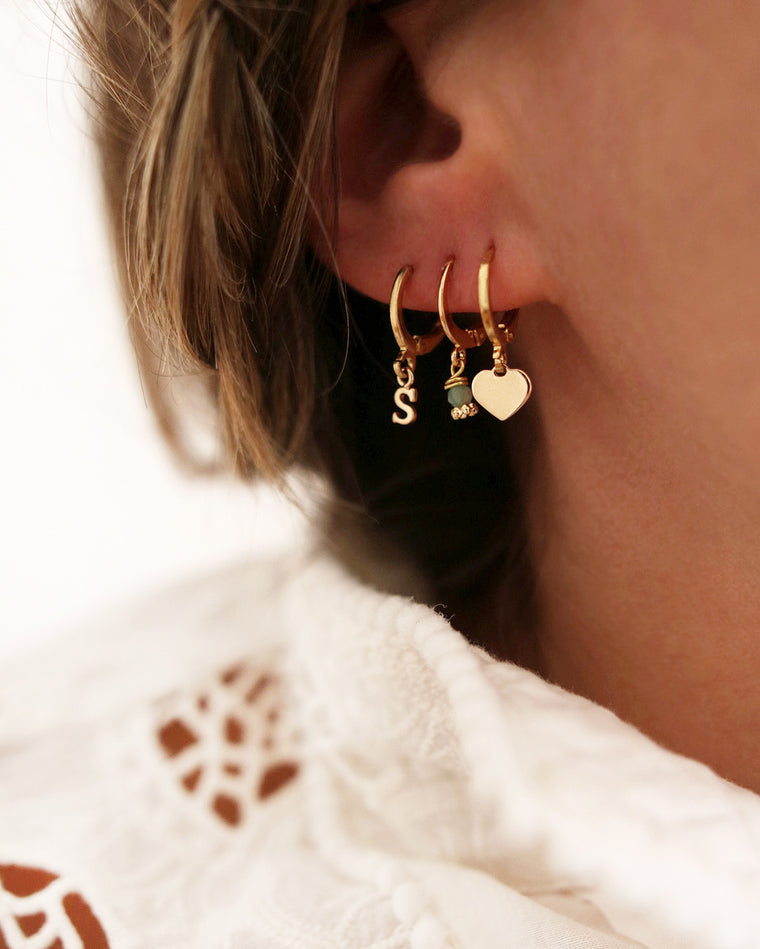 Mini pink CHIARA hoops